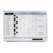 Quartet Magnetic 58x41cm In/Out Board Personnel Matrix Whiteboard w/ Marker/Dots