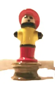 ++=Misc/ch I*14 -15.2535. Ceramic Hydrant Fireman Pie Vent