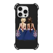 iPhone 16 Pro Bounce Case MagSafe Compatible New England Nation Pats Fashion Illustration Clear Case