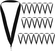 Songholee 20pcs Medal Lanyard Awards Ribbons Award Ribbons Medal Neck Ribbons Flat Neck Ribbons Lanyard Keychain Hook Tie Competition Award Ribbon Rosette Polyester Sports