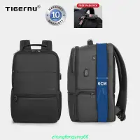 在飛比找露天拍賣優惠-Tigernu大容量旅行15.6“19”防盜筆記本電腦背包男