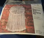 Solid Oak Macrame Wall Hanging Kit-Dragonfly NIP