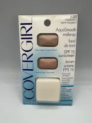 COVERGIRL AQUASMOOTH MAKEUP LIQUII-SOLID CLASSIC BEIGE & MEDIUM LIGHT FOUNDATION
