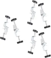MUCKLILY 3sets Adjustable Stand Clamp Holder for Chemistry Right Angle Support Cross Clips Essential Lab Equipment for Secure Clamping Experiments Versatile Use Laboratories and Homes 2pcs*3