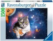 Ravensburger Puzzle 1500pc - Cats Flying to Outer Space