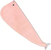 Beaupretty Absorbent Coral Fleece Hair Drying Towel Hat for Women Thick Moisture-Wicking Hair Wrap Quick-Dry Headwear for Smoothing Frizz and Reducing Damage for Home and Travel