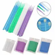 100×Dental Microbrush Disposable Bendable Applicators Tips Micro Brush Cleaning