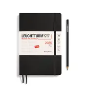 Weekly Planner 2025, Softcover (Black) - A5