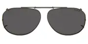 Polaroid PLD 2005/C-ON Clip-on Only Polarized KJ1/M9 Men's Sunglasses Silver Size 57
