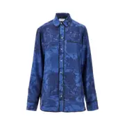 [PIERRE LOUIS MASCIA] PIERRE LOUIS MASCIA Toile de Jouy printed silk shirt Woman S S Blue