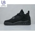 AJ4 HIGH BLACK CATS 黑貓 復古籃球鞋 高幫潮鞋 潮人出街必備 情侶鞋