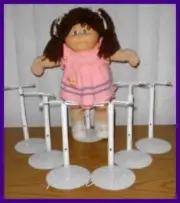 6 White Kaiser #2701 Doll Stands for CABBAGE PATCH KIDS & My Child