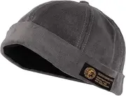 [WITHMOONS] Brimless Corduroy Watch Cap Harbour Leon Docker Hat Adjustable XZ50069