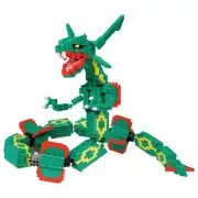 Kawada nanoblock NBPM_074 Pokemon Rayquaza Extreme DX 1790pcs 66m Brand New F/S