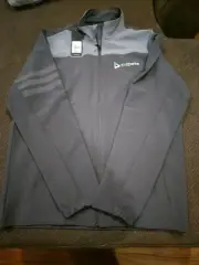 Adidas Golf Full Zip Water Resistant Jacket Mens M Gray New With Tags