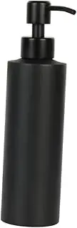 OFFIGAM 1Pc Refillable Soap Dispenser Bottle Portable Black Lotion Pump for Home Travel Office Easy to Use Liquid Shampoo Holder for Bath Kitchen
