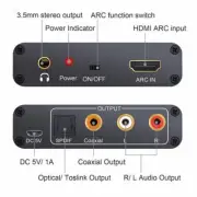 ARC Audio Extractor Digital to Analog Audio Converter Coaxial RCA Jack Output~