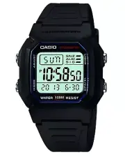 Casio Men's W800H-1AV Digital Watch, Quartz, Black Resin, 10-Year Battery c74