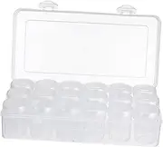 1 Set Compartment Medicine Bottle Storage Durable Organizer for Essential Oils Beads More Compact Design for Handbags Suitcases Stickers Included