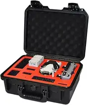 Pelican Case Drone Hangar - Compatible with DJI Mini 3/4 Pro or Smart Controller, Holds RC-N1, RC2, Plus Accessories
