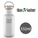 【美國Klean Kanteen】不鏽鋼瓶532ml_原色鋼(霧面)(竹片鋼蓋)