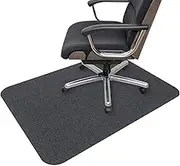 Chair Mat for Hardwood & Carpeted Floors - Floor Protector for Rolling Chairs, Easy to Clean Office Desk Rug for Gaming & Computer(Dark Gray,90x120cm)