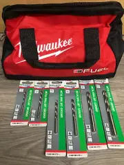 Milwaukee 12V Li-Ion Cordless M12 Fuel Hammer Drill Driver Combo Kit +Bosch Bits