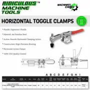 750LB U-Bar Flange Base Horizontal Clamp: Heavy-Duty Hardware