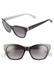 Kate Spade New York jerris 50mm cat eye sunglasses in Black at Nordstrom One Size