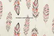 100% Cotton Printed Fabric Natural Dyed Indian Peacock Feather Fabric Apparel
