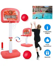 Fresh Fab Finds 2-in-1 Poolside Basketball Game Set NoSize Red