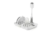 Oxo Tot On-the-Go Drying Rack & Bottle Brush - Grey