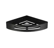 Universal Stainless Steel Corner Shelf (Black)