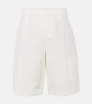 [Vince] Vince High-rise cotton shorts AU 12 white