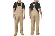Hard Yakka Mens Bib & Brace Cross Back Work Overalls Y01010 - Khaki