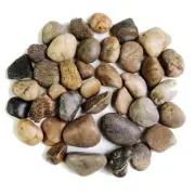 Natural Decorative Pebbles Polished Rocks Stones Color for Mixed 18.0 Pounds