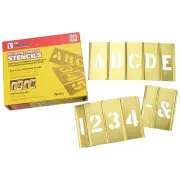 C.H. Hanson Interlocking Stncls,Numb & Letters,Brass 10073 C.H. Hanson 10073