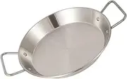 PEPLAYTAL Stainless Steel Binaural Frying Pan Non Stick Saucepan for Outdoor Cooking for Pancakes Grilled Meat and More Kitchen Supplies Heat Distribution