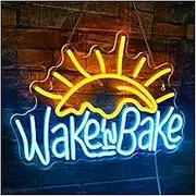 Sign Lamp "Wake In Bake"Neon Signs For Wall Decor, USB Powered Light For Home Kitchen Cake Baking Shops Cafes Party 42cmх28cm