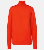 [The Row] The Row Heva wool jersey turtleneck sweater AU 14 red