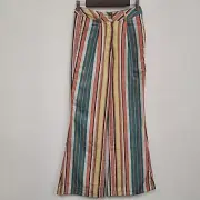 Tiny Anthropologie Womens Camelia Striped Wide Leg Pants Size 2 Boho Retro NWT
