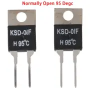 2Pcs Normally Open Thermal Switch Temperature Sensor Thermostat KSD-01F 95 -UU