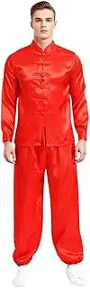 [DRHOM] Kung Fu Uniform Chinese Traditional Clothing Hanfu Qi Gong Martial Arts Tai Chi Clothes