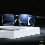 Progressive multifocal Anti blue ray presbyopic Half Rim Black reading glasses