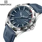 Naviforce Military Men's Watch Leather Strap Date US ARMY