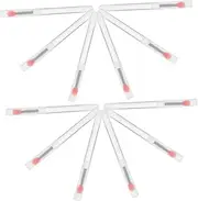 VICASKY 10Pcs Reusable Lip Silicone Brush Set with Soft Bristles for Lip Gloss Eyeshadow Application Easy to Clean Travel Friendly Design for Exfoliation and Makeup