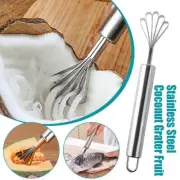 StainlessSteel Coconut Grater ScraperRemover Shaver Scale Planer Kitchen Tool AU