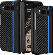 [NUCNOK] Case for Google Pixel Fold, Flexible Ultra Slim Anti-Scratch Anti-Fall Rugged Phone Case Matte Black Silky-Soft Touch TPU Shockproof Protective Bumper Cover