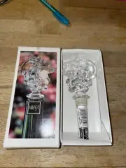 MIKASA Lead Crystal Glass Fruit Collection Bottle Stopper With Box NEW