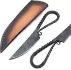 Handmade Viking knife - Hand Forged Celtic Pocket Knife - EDC Full Tang Predator